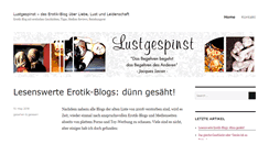 Desktop Screenshot of lustgespinst.de